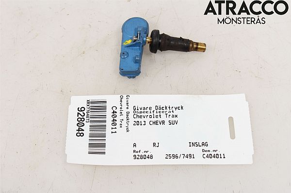 TPMS - automatic tire pressure measurement sensor CHEVROLET TRAX