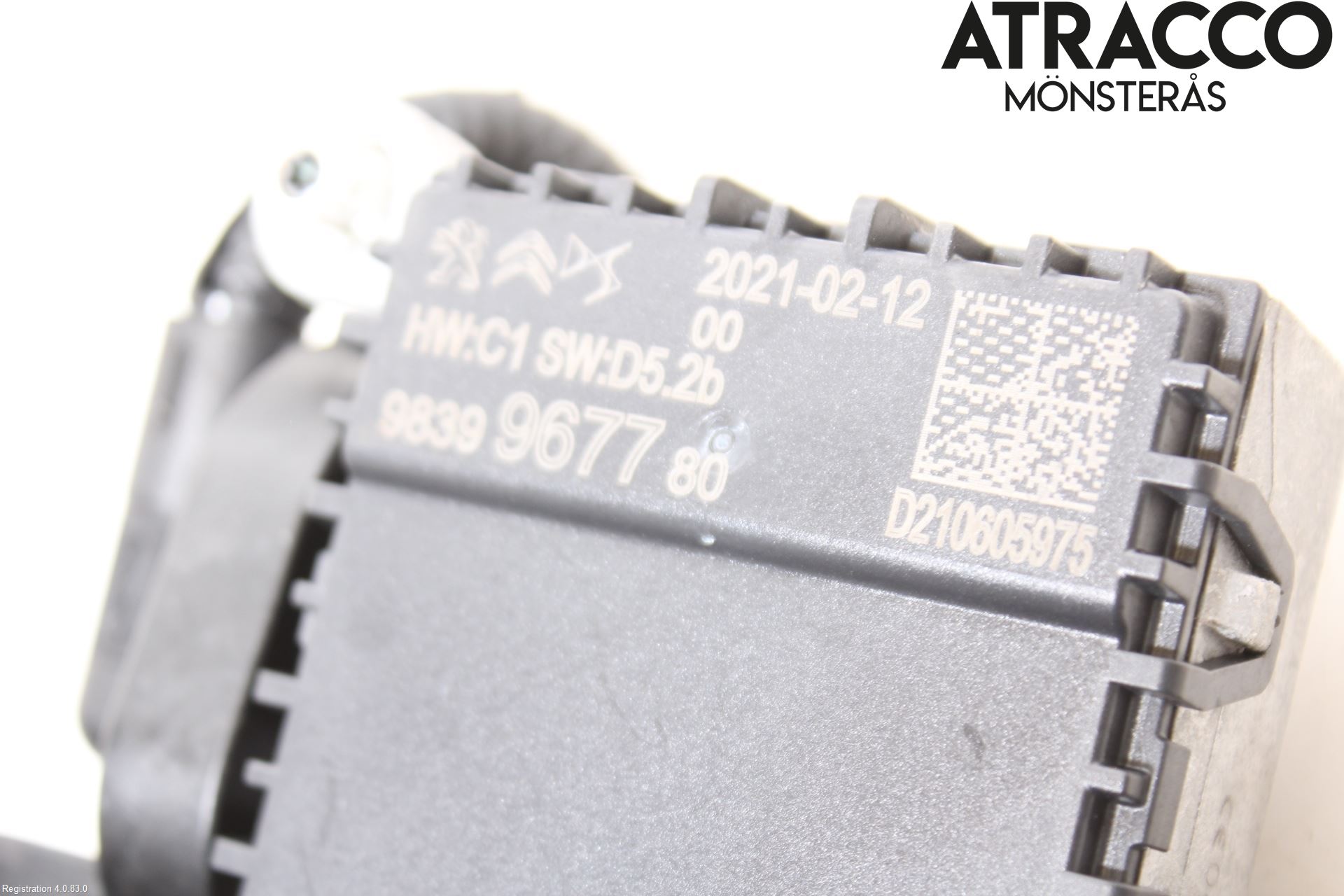 Opel CORSA F sensor radar 9839967780, 16 872 643 80