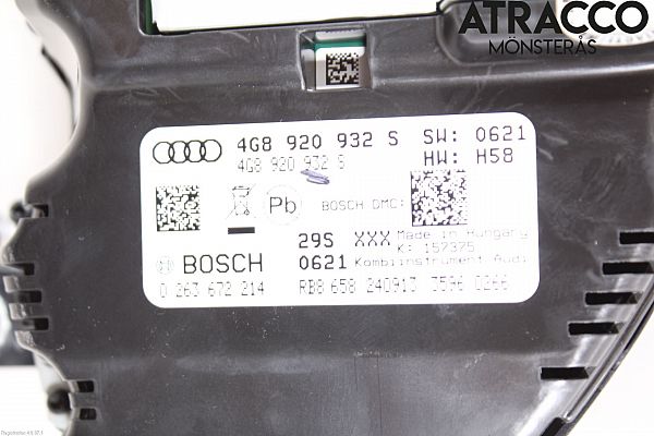 Compteur de vitesse /compte tours AUDI A7 Sportback (4GA, 4GF)