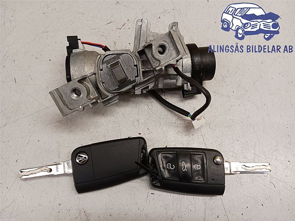 VW Golf 7 Zündschloss schloss Zündung + Schlüssel 1K0905851