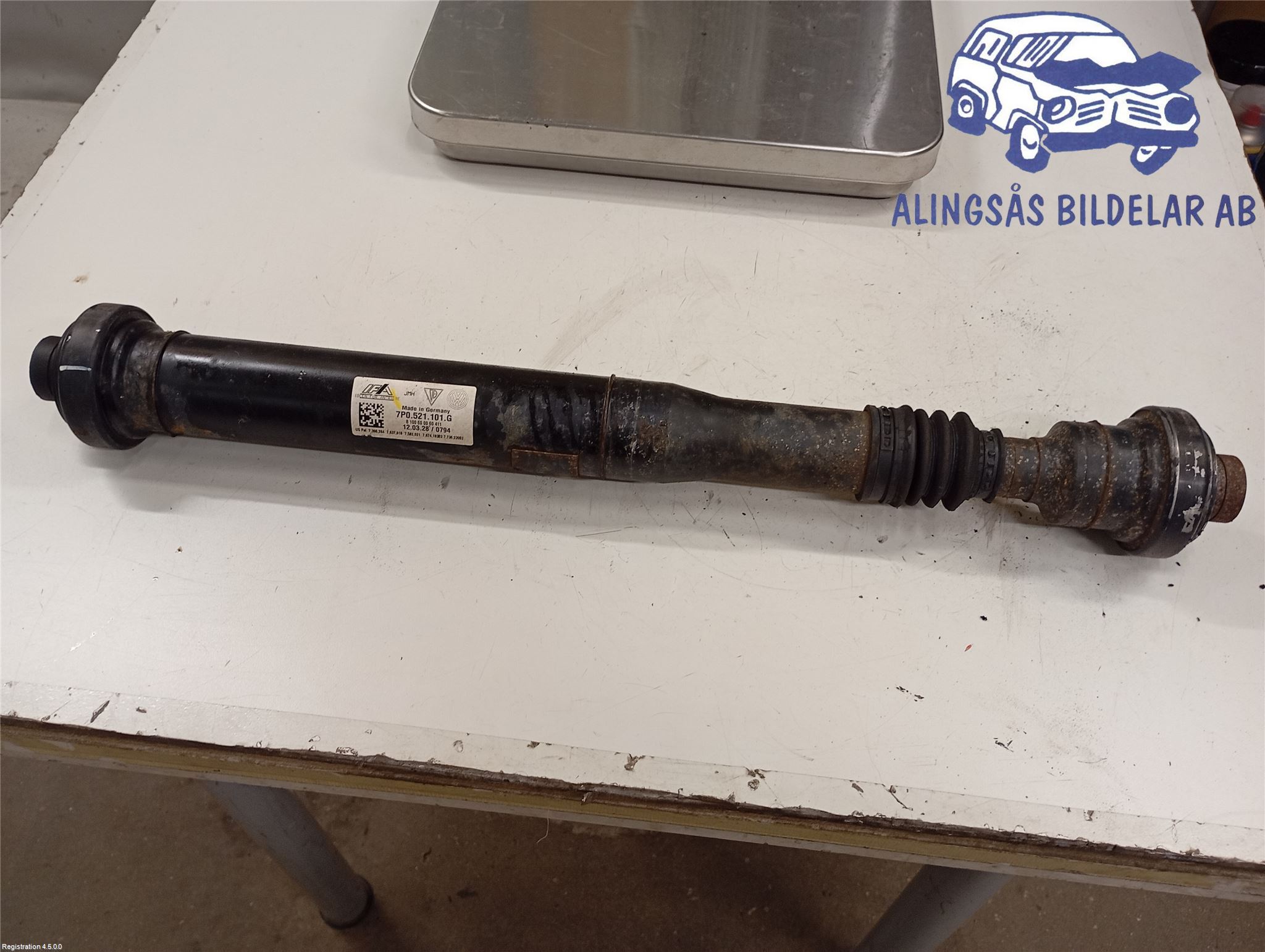 VW TOUAREG (7P5, 7P6) Propeller shaft 7P0521101G