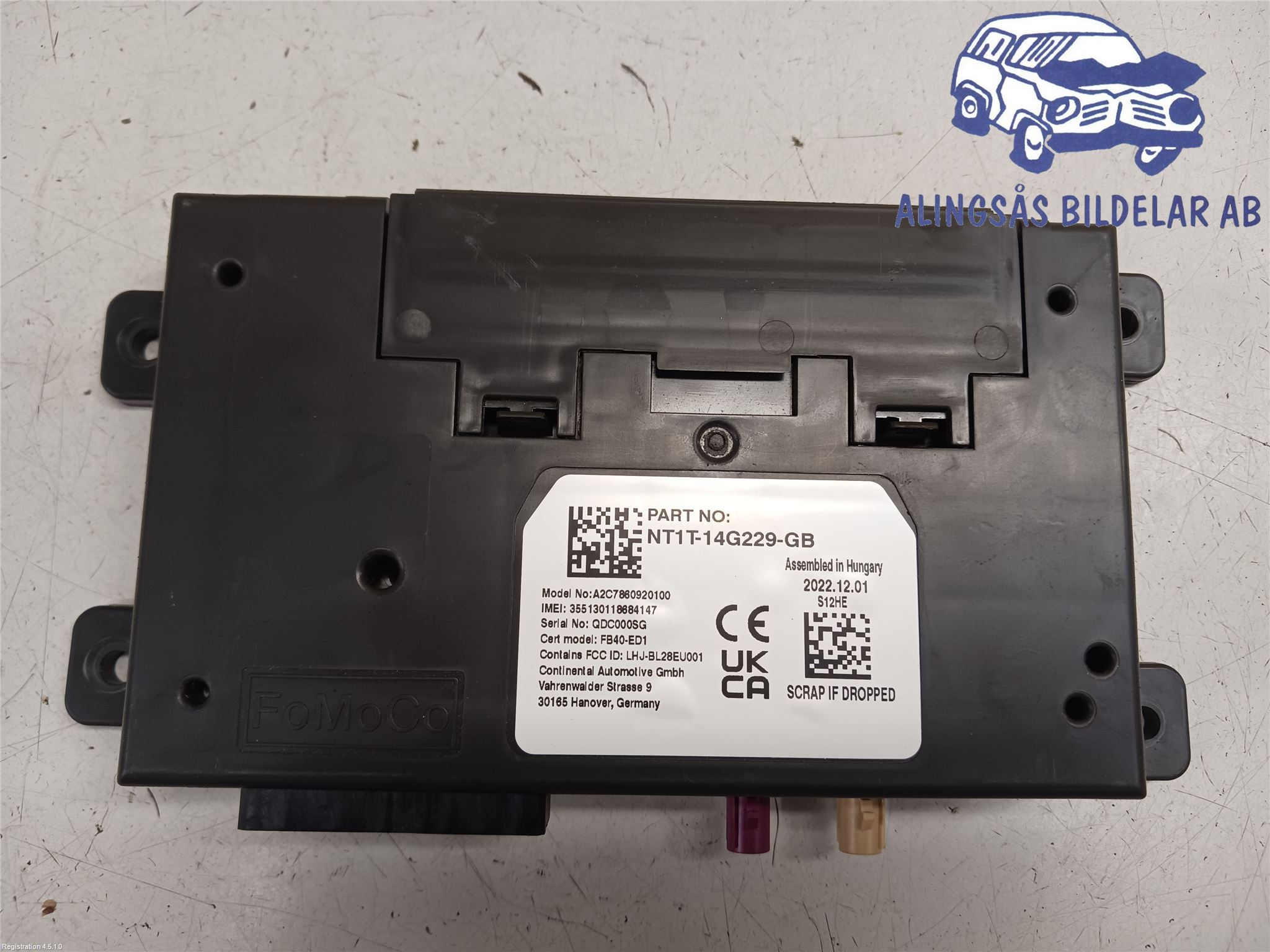 Ford TRANSIT CONNECT V408 Box Controller diverse NT1T14G229GB