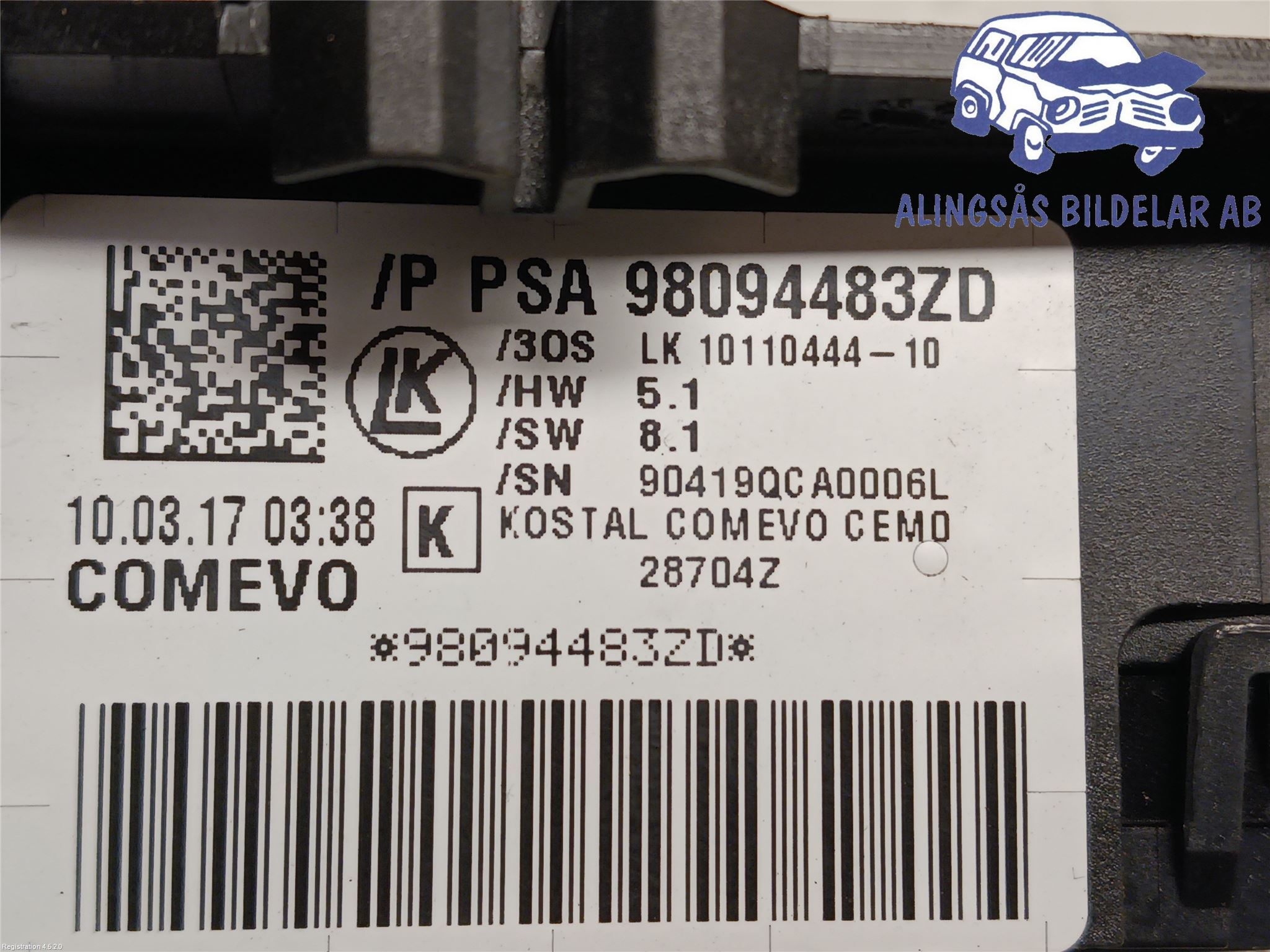 98262556ZD : Switch - combi - Autoparts24