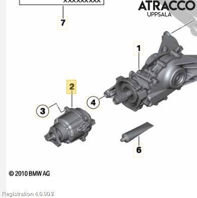 Rear axle assembly lump MINI MINI COUNTRYMAN (R60)