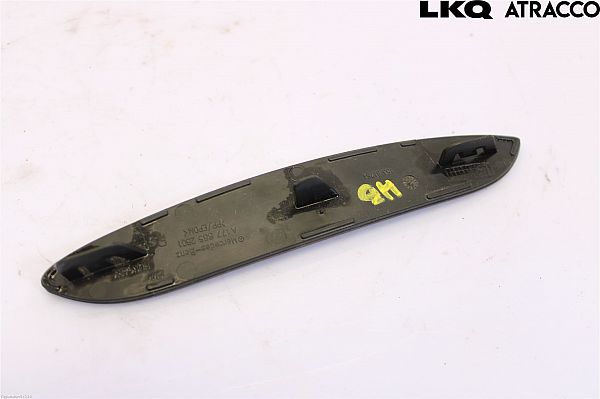 Rear bumper trim bar molding