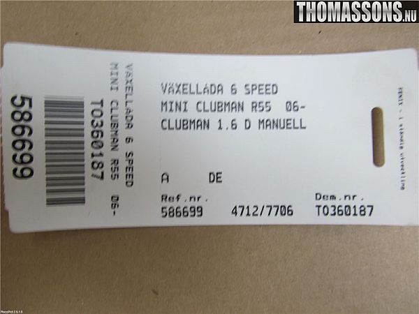Schaltgetriebe MINI MINI CLUBMAN (R55)