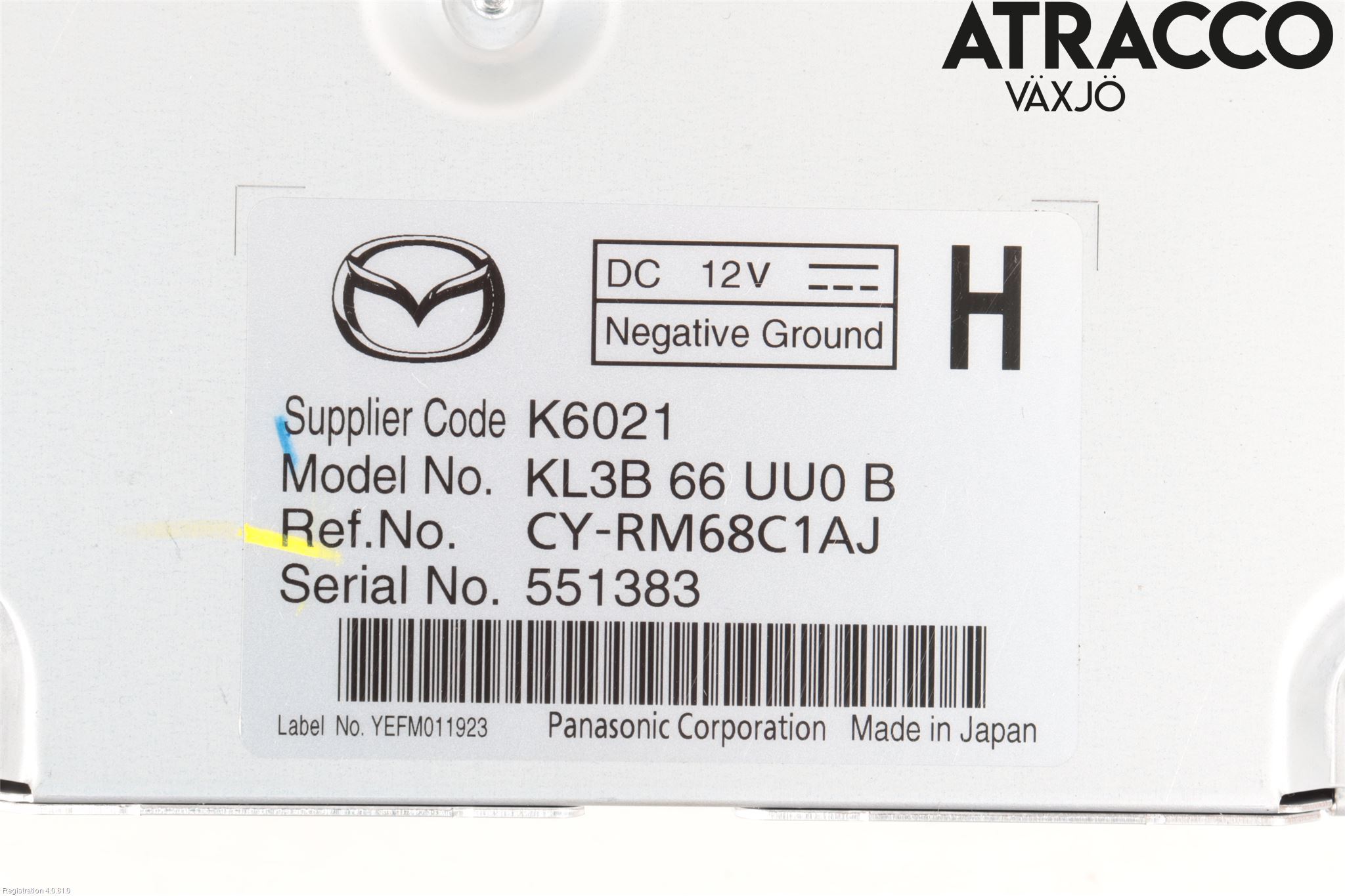 Mazda CX-5 (KF) Controller diverse KL3B66UU0D, KL3B66UU0B, CYRM68C1AJ