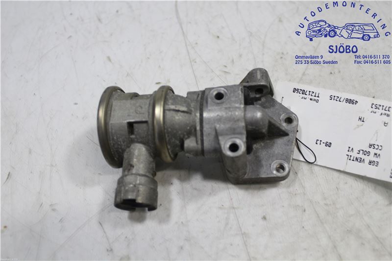 Egr valve VW GOLF VI (5K1)