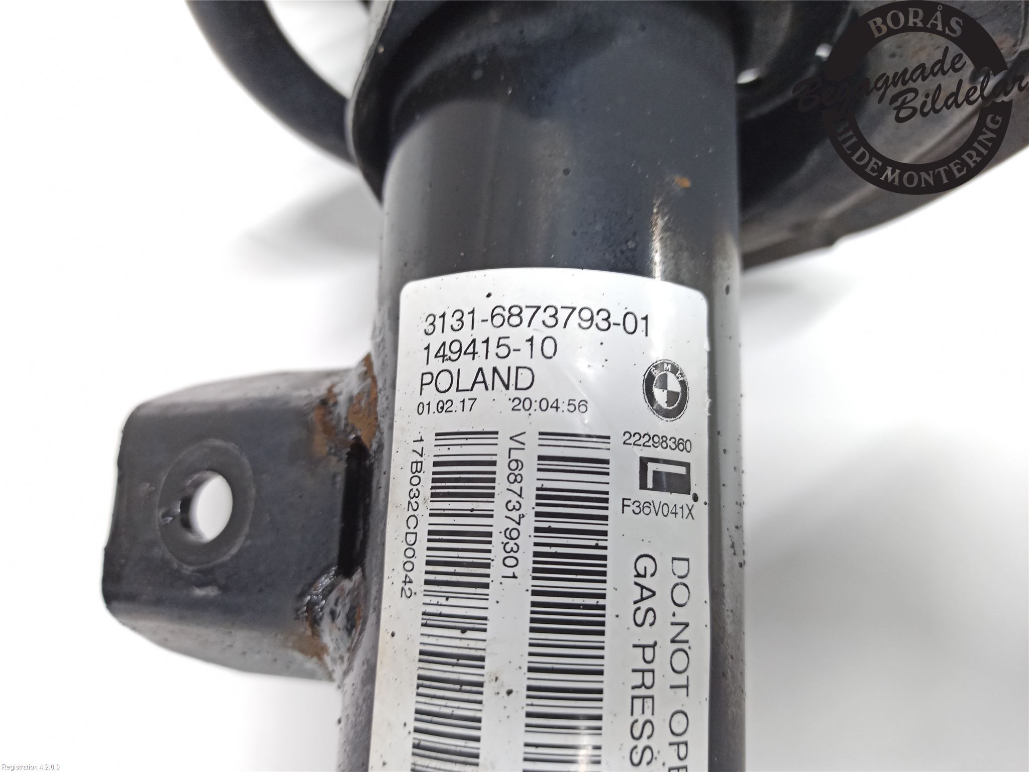 BMW 4 Gran Coupe (F36) Front shock 31316873793, 31 31 6 883 331