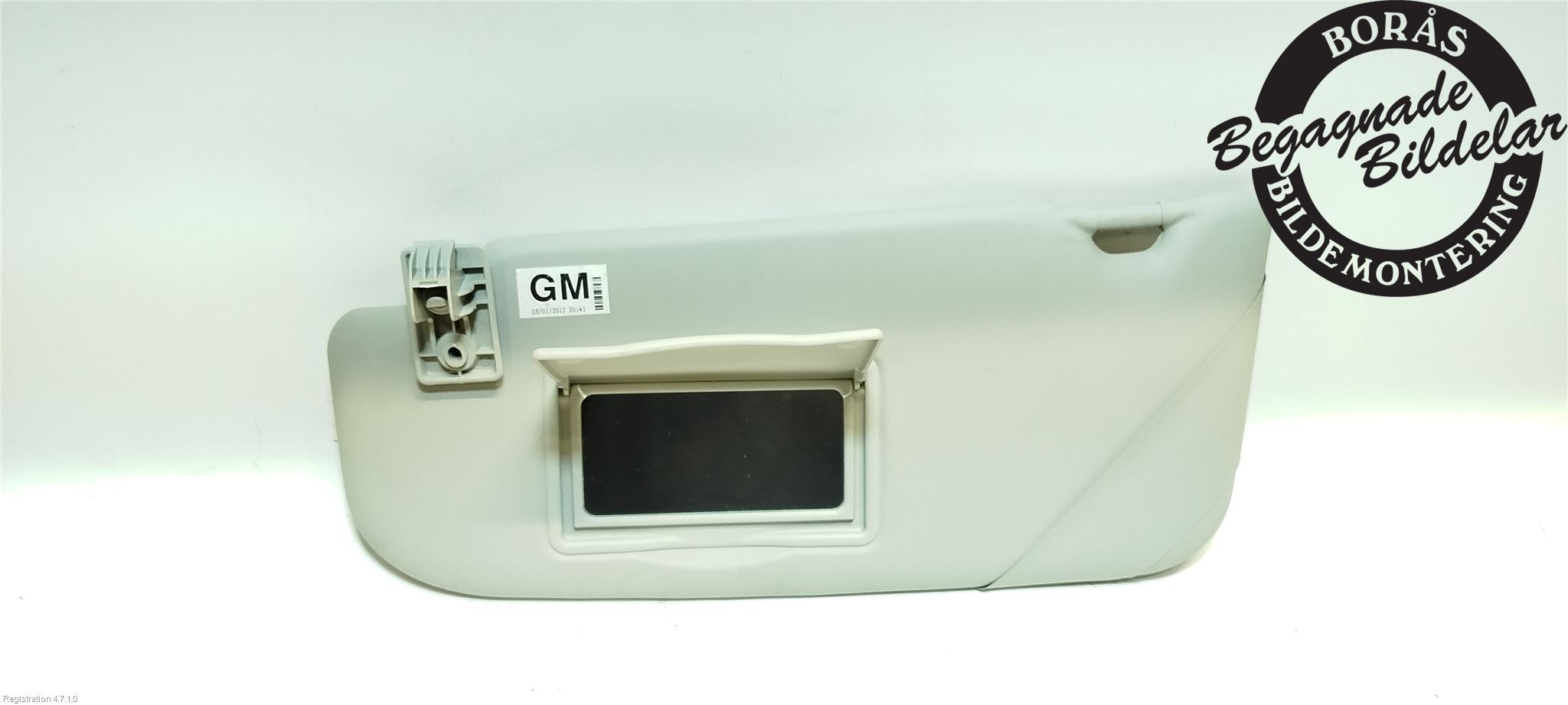 Clip Pare-soleil Nissan Qashqai 06-14 - Réf 96409BC402, Gris, Neuf D'origine