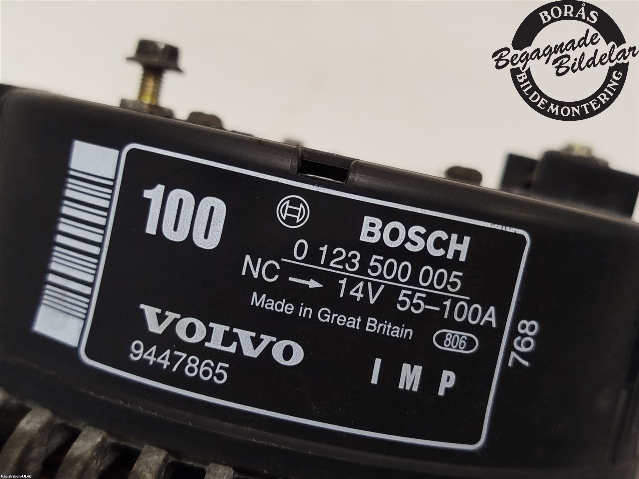 Volvo 940 Mk II (944) Alternator 9447865, 0123500005