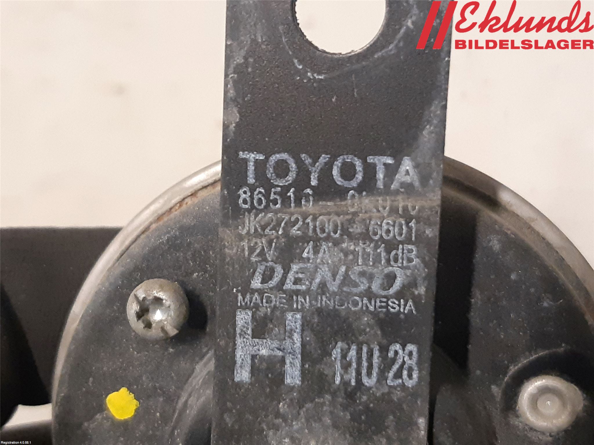 Toyota HILUX VIII Pickup (_N1_) Horn 86510-0K010, JK2721006601