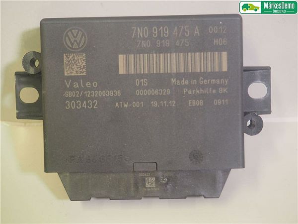Pdc kontrollenhet (parkeringsavstandskontroll ) VW SHARAN (7N1, 7N2)