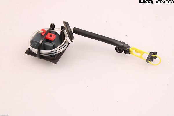 Fuel cap flap release cable