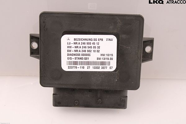 Parkeringsbremsemodul / styrboks (EPB) MERCEDES-BENZ A-CLASS (W176)