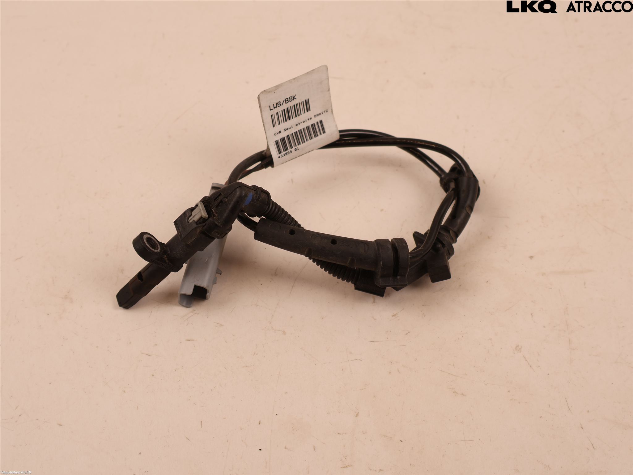 98-256-062-80: ABS - sensor, Spindle - front, Front shock, Wire