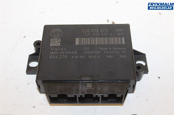 Pdc kontrollenhet (parkeringsavstandskontroll ) SKODA FABIA II Combi (545)