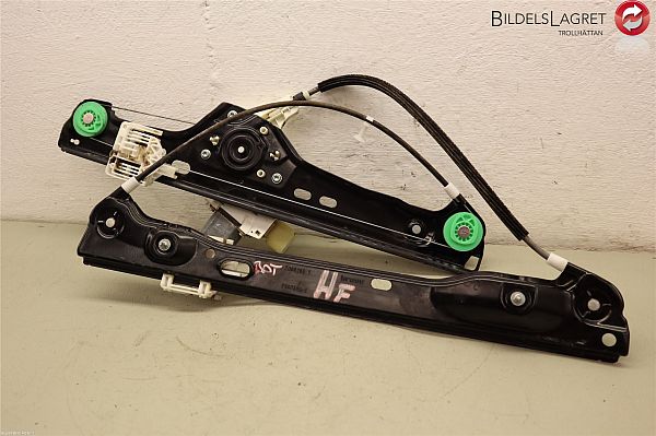 Door window regulator with motor