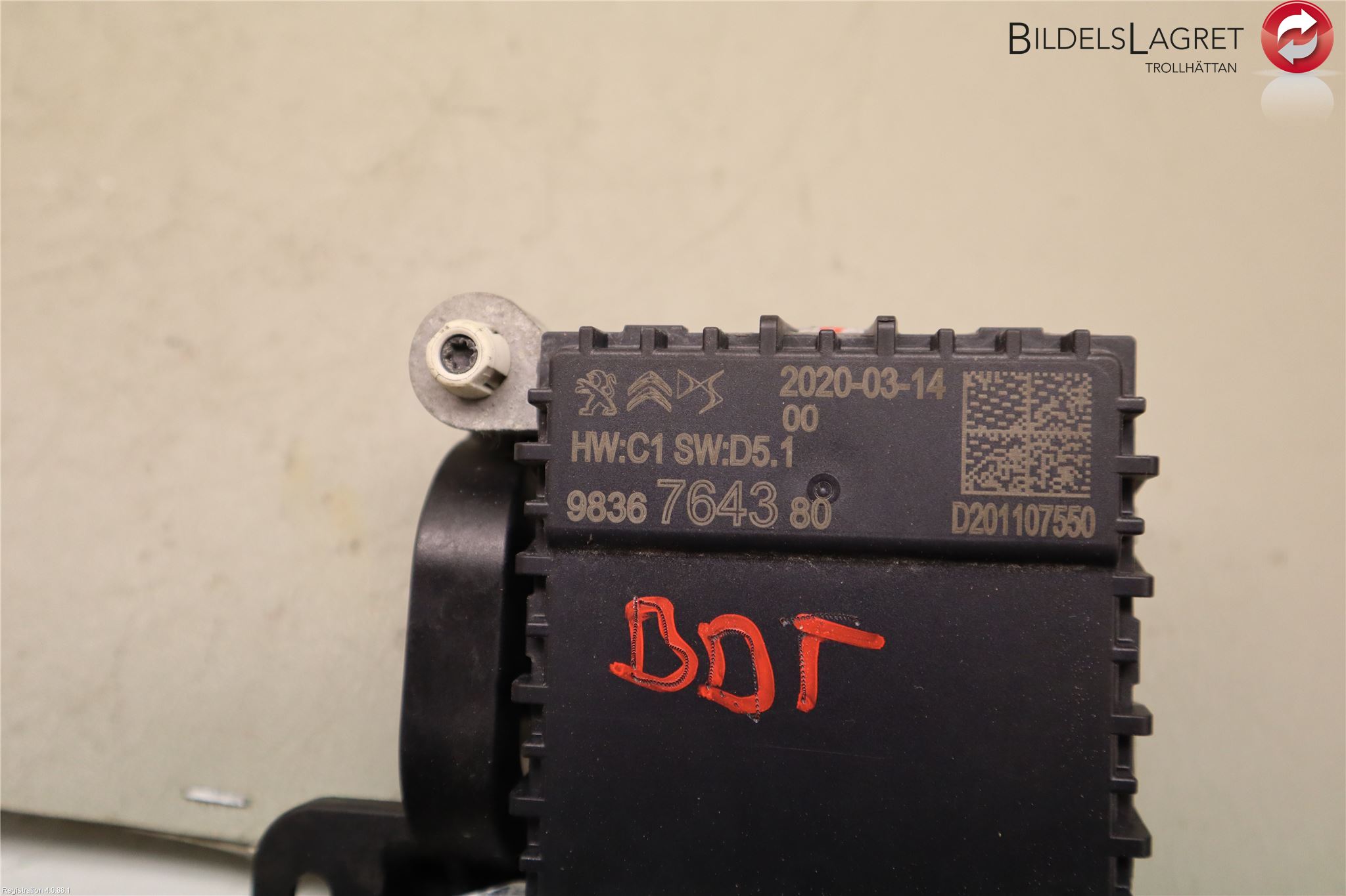 Opel CORSA F Sensor - adaptive cruise control 9836764380