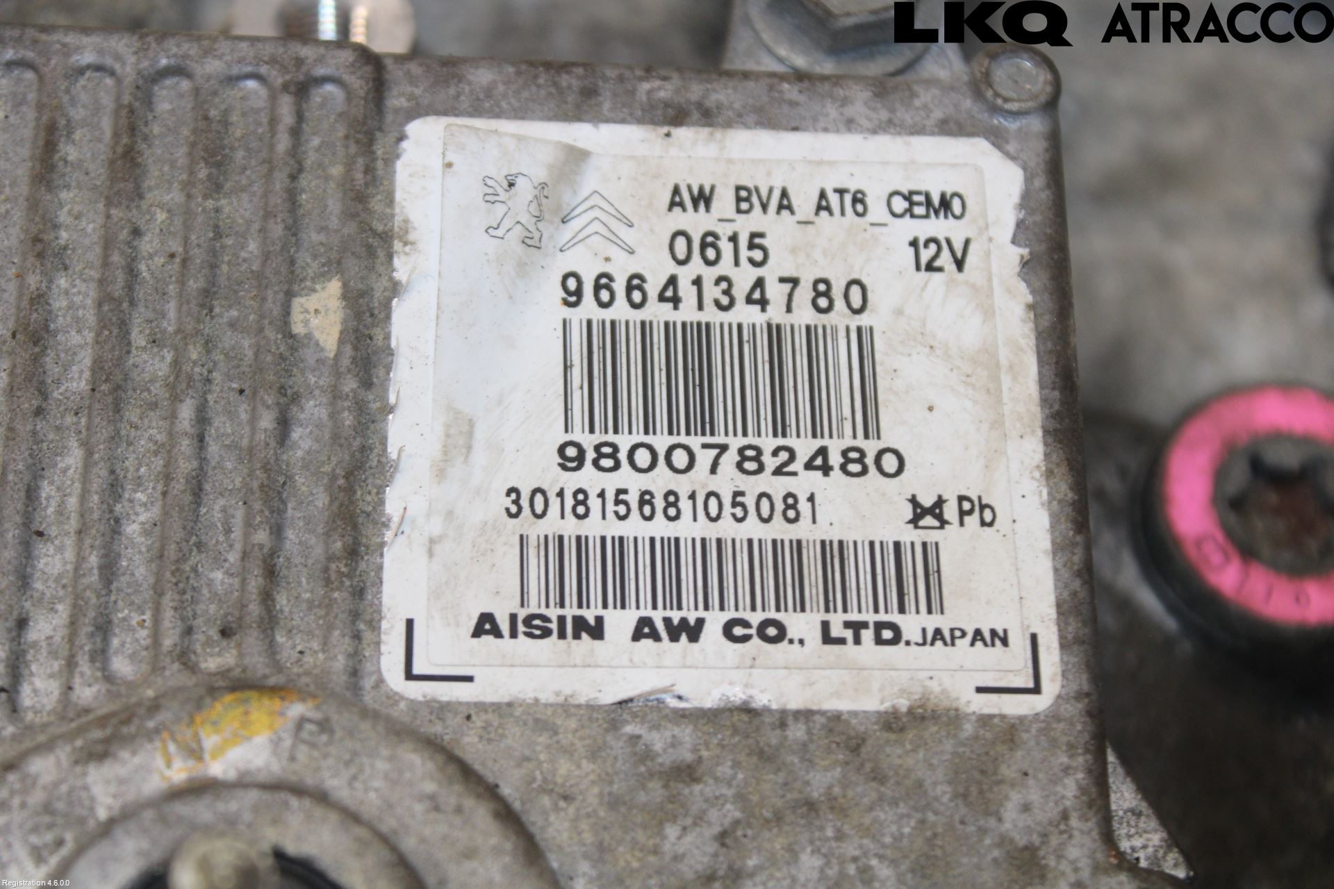 Peugeot EXPERT Box (VF3A_, VF3U_, VF3X_) Automatic gearbox