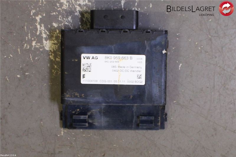 pièces électriques diverses AUDI A4 (8K2, B8)