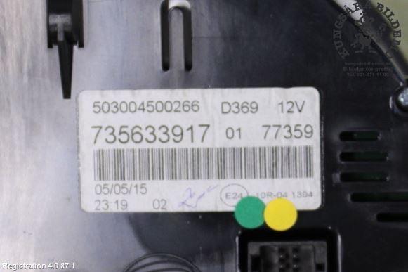 Tachometer/Drehzahlmesser ABARTH 500 / 595 / 695 (312_)