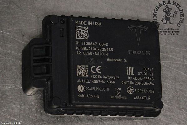 Sensor - adaptiv fartpilot TESLA MODEL 3 (5YJ3)