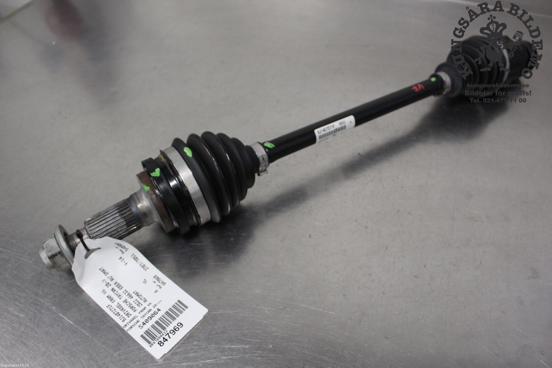 メル39971 Porsche TAYCAN Sport Turismo (Y1C) Drive shaft - front 9J1407271F