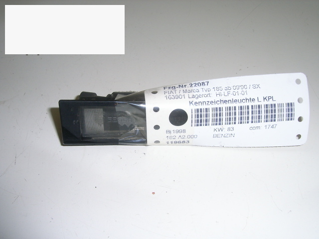 Verlichting kentekenplaat FIAT MAREA Weekend (185_)