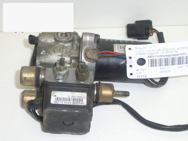 Abs hydraulikkpumpe FORD ESCORT Mk VI (AAL, ABL)