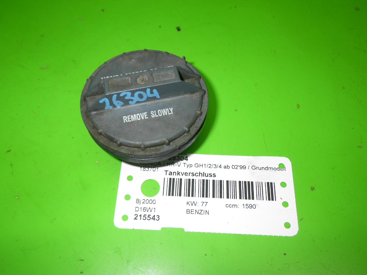 bouchon de remplissage HONDA HR-V (GH)