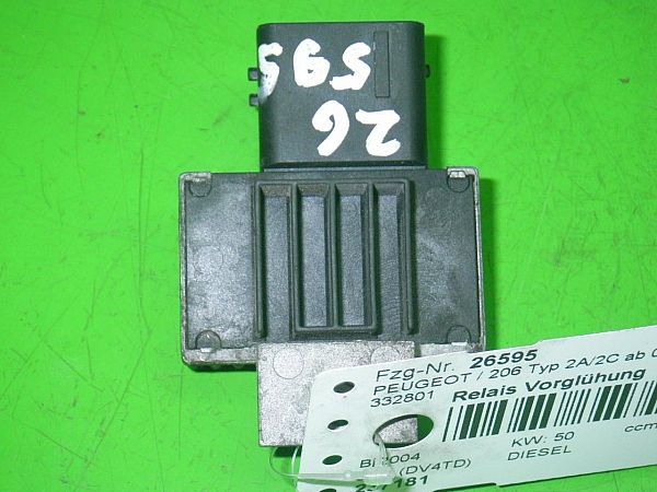 Relay - preheater PEUGEOT 206 Hatchback (2A/C)
