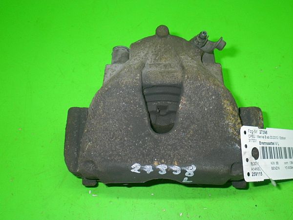 Brake caliper - front left OPEL MERIVA B MPV (S10)