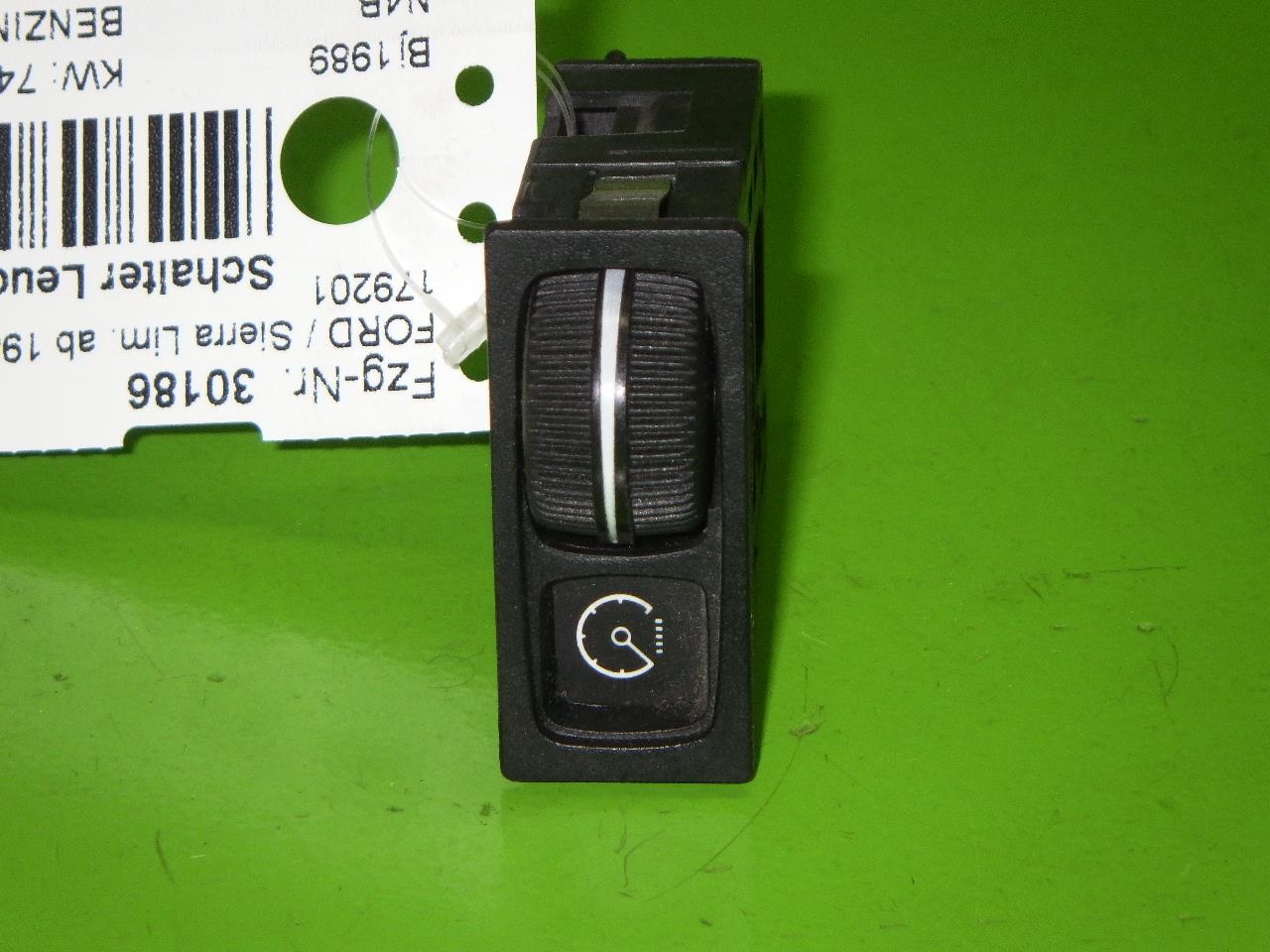 Leuchtweitenregulierungsschalter FORD SIERRA Hatchback (GBC, GBG)