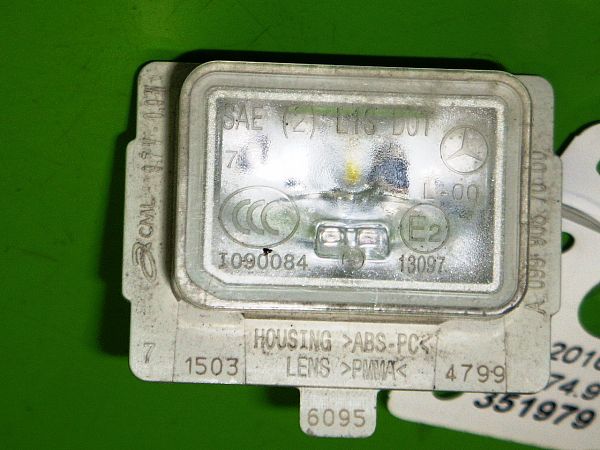 Number plate light for MERCEDES-BENZ C-CLASS (W205)