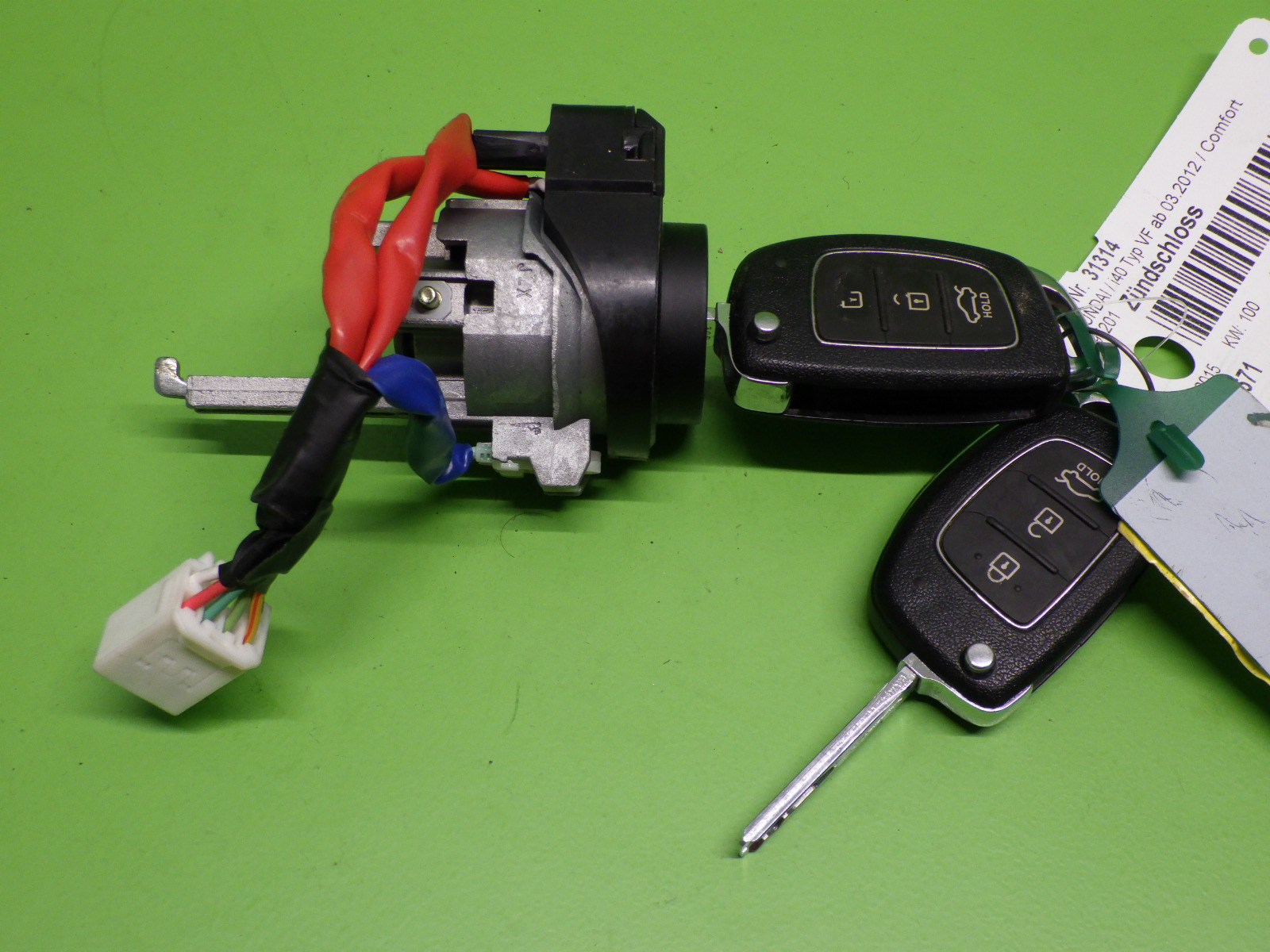 Zündschloss + Schlüssel Hyundai i10 (B5) Hatchback 1.0 12V (G3LA