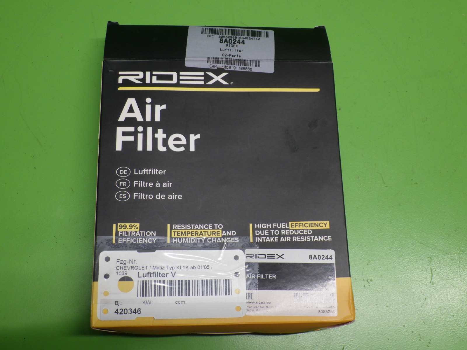 Filtre à Air CHEVROLET MATIZ (M200, M250)