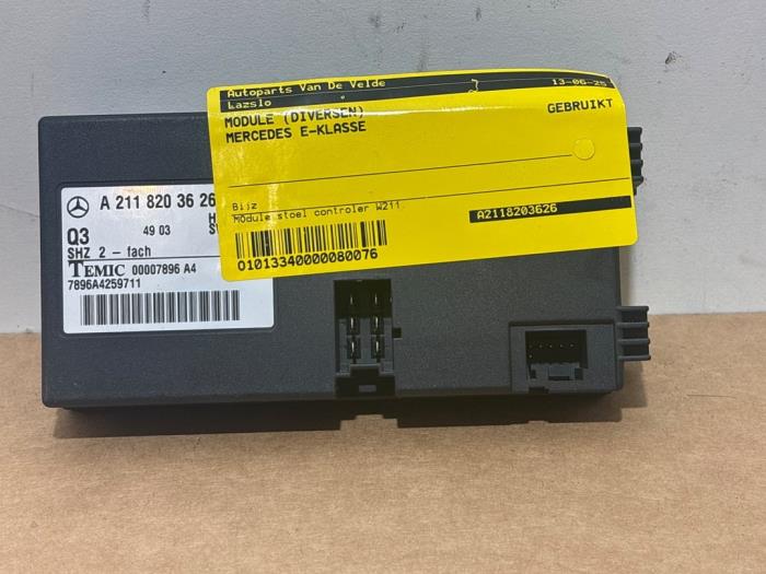 Module commande siège