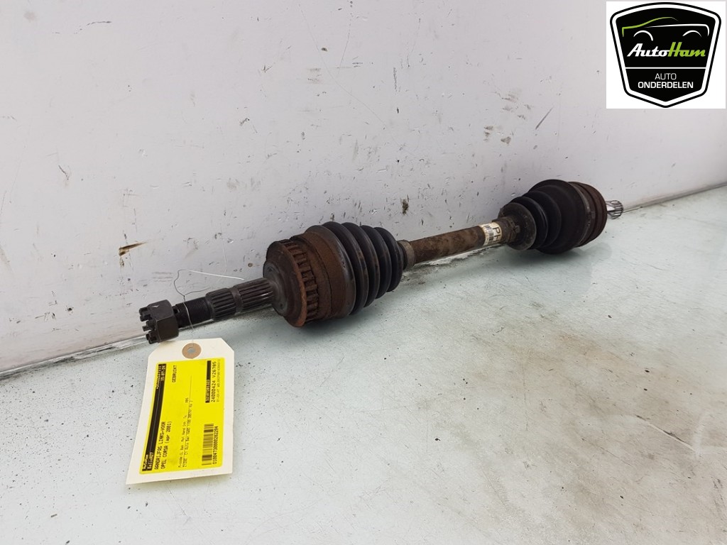 Opel CORSA C (X01) Drive shaft - front 93190108, 26076883