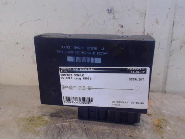 Komfort computer VW GOLF Mk IV (1J1)