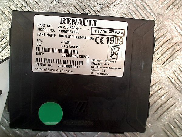 Gps/navigationsdele RENAULT CLIO IV Grandtour (KH_)