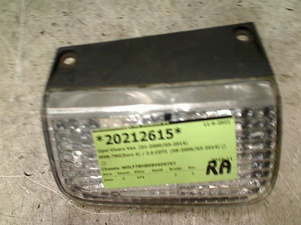 Rückfahrleuchte OPEL VIVARO A Van (X83)