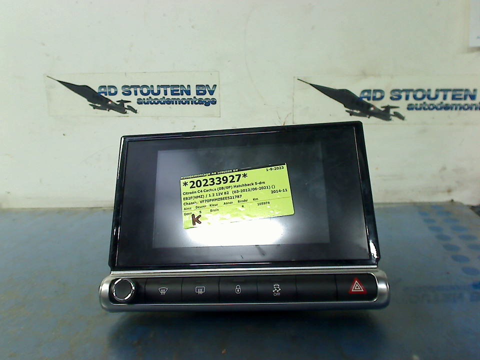 98010025ZD: Radio multi display for Citron C4 CACTUS