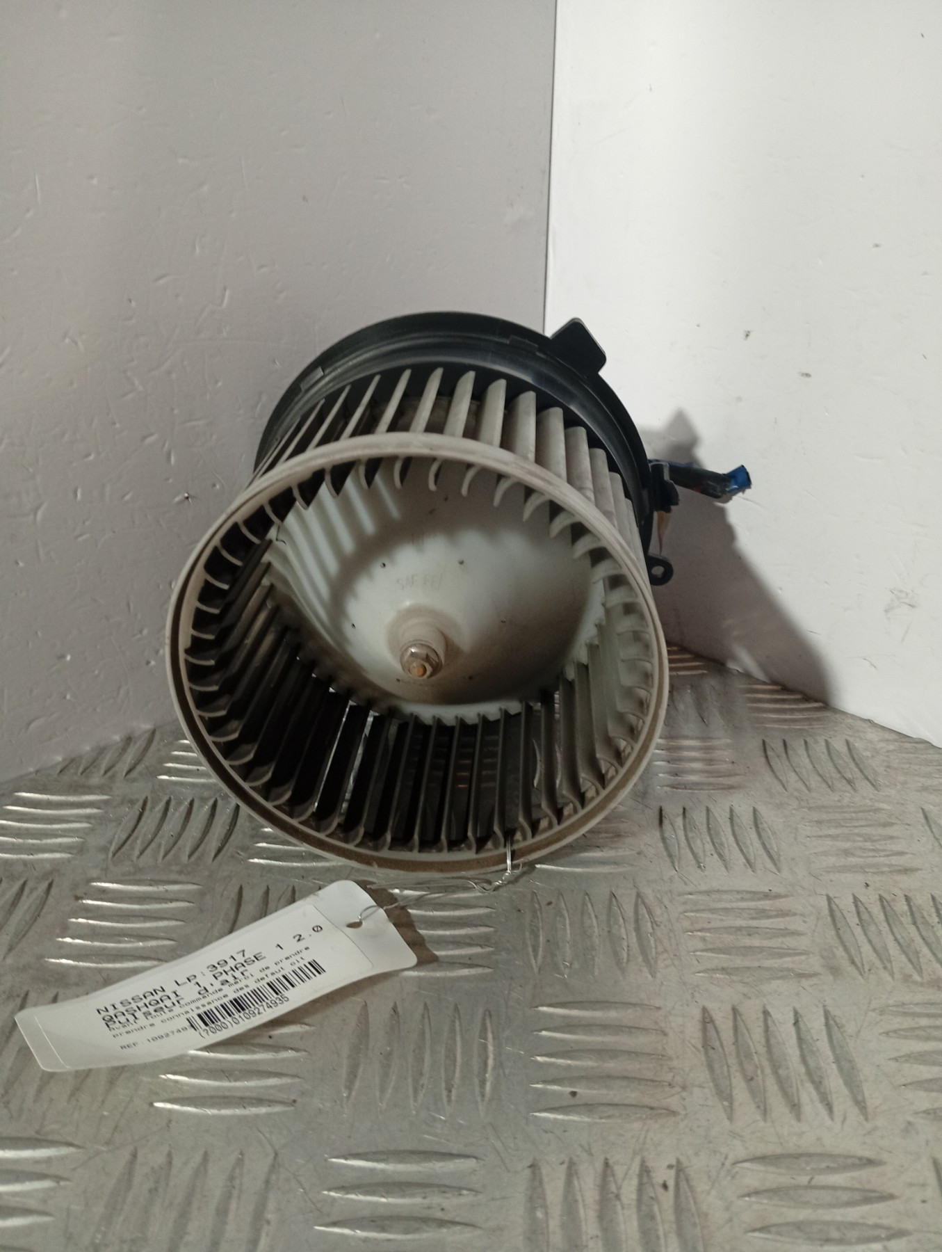 NISSAN 純正 MOTOR ASSY 27225-JD00A 27225-JD00A: Heater fan, Air intake - front, Engine - cabin heater