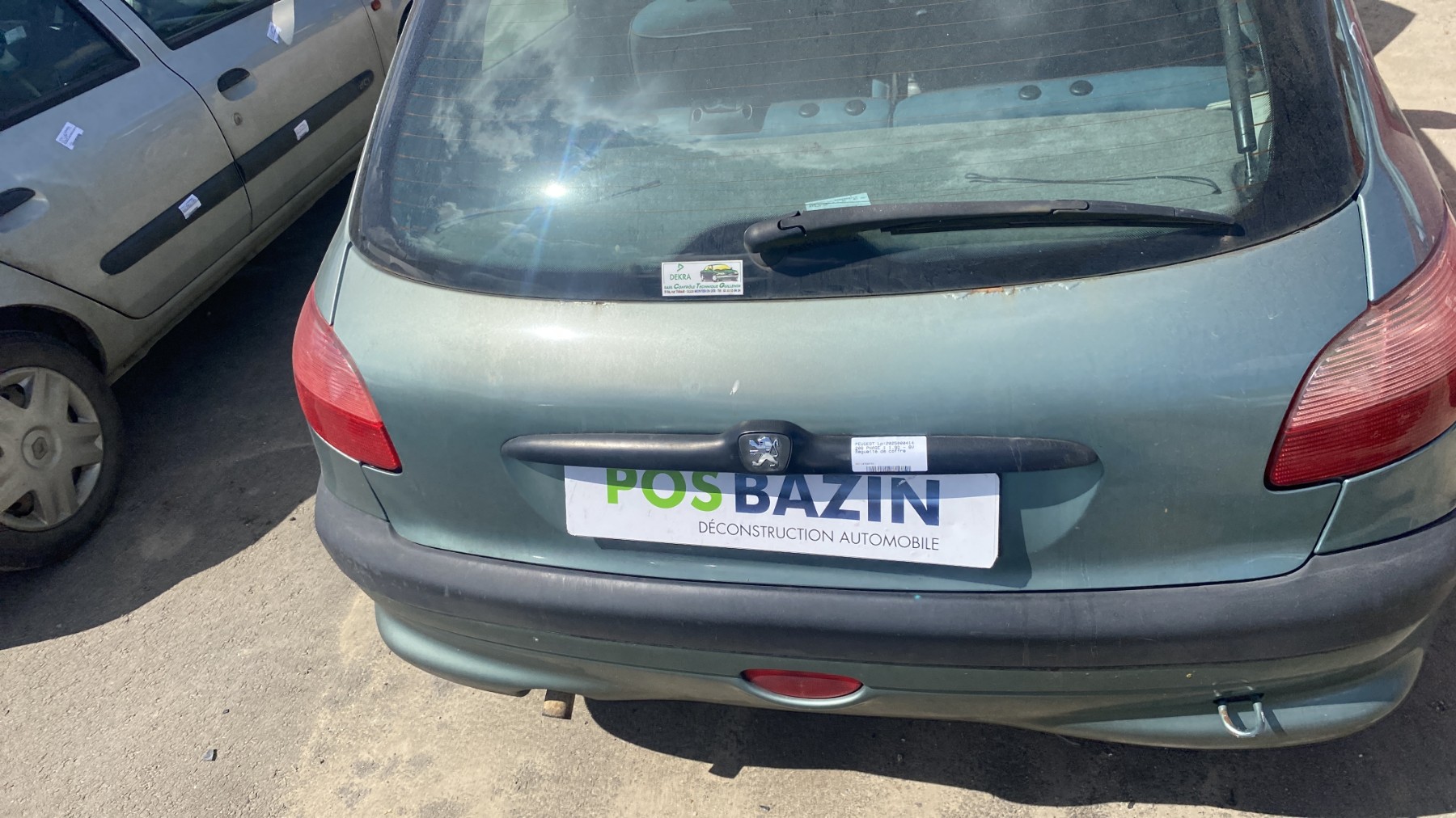 Coffre Arrière Pour Peugeot 206 - Pièce D'occasion En Bon état